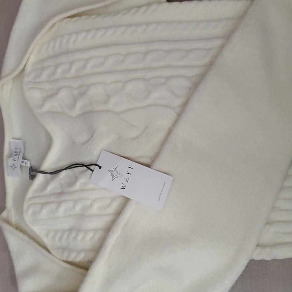 W.A.Y.F. For Anthropologie Cable Sweater & Shrug Set